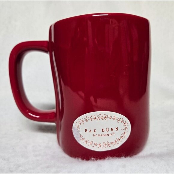 Rae Dunn By Magenta "Believe" Red Ceramic Mug 14oz - Picture 2 of 11